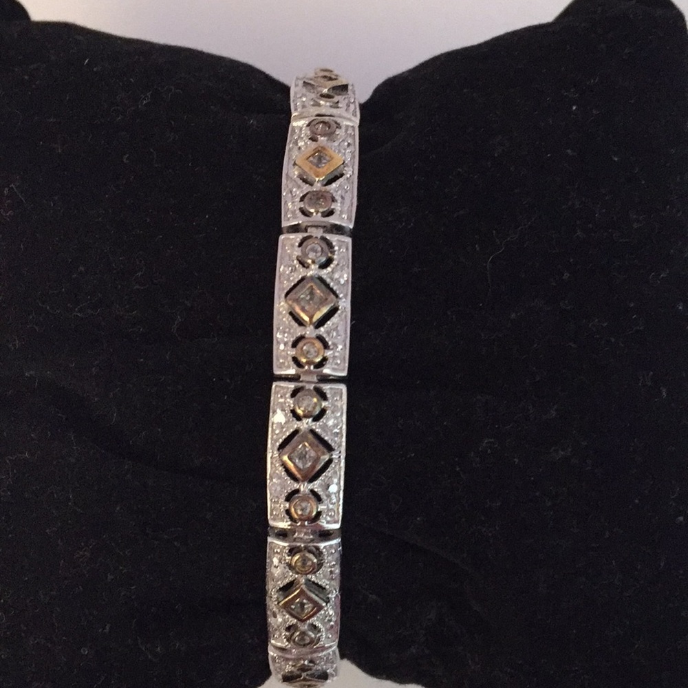Sterling silver & CZ tennis bracelet